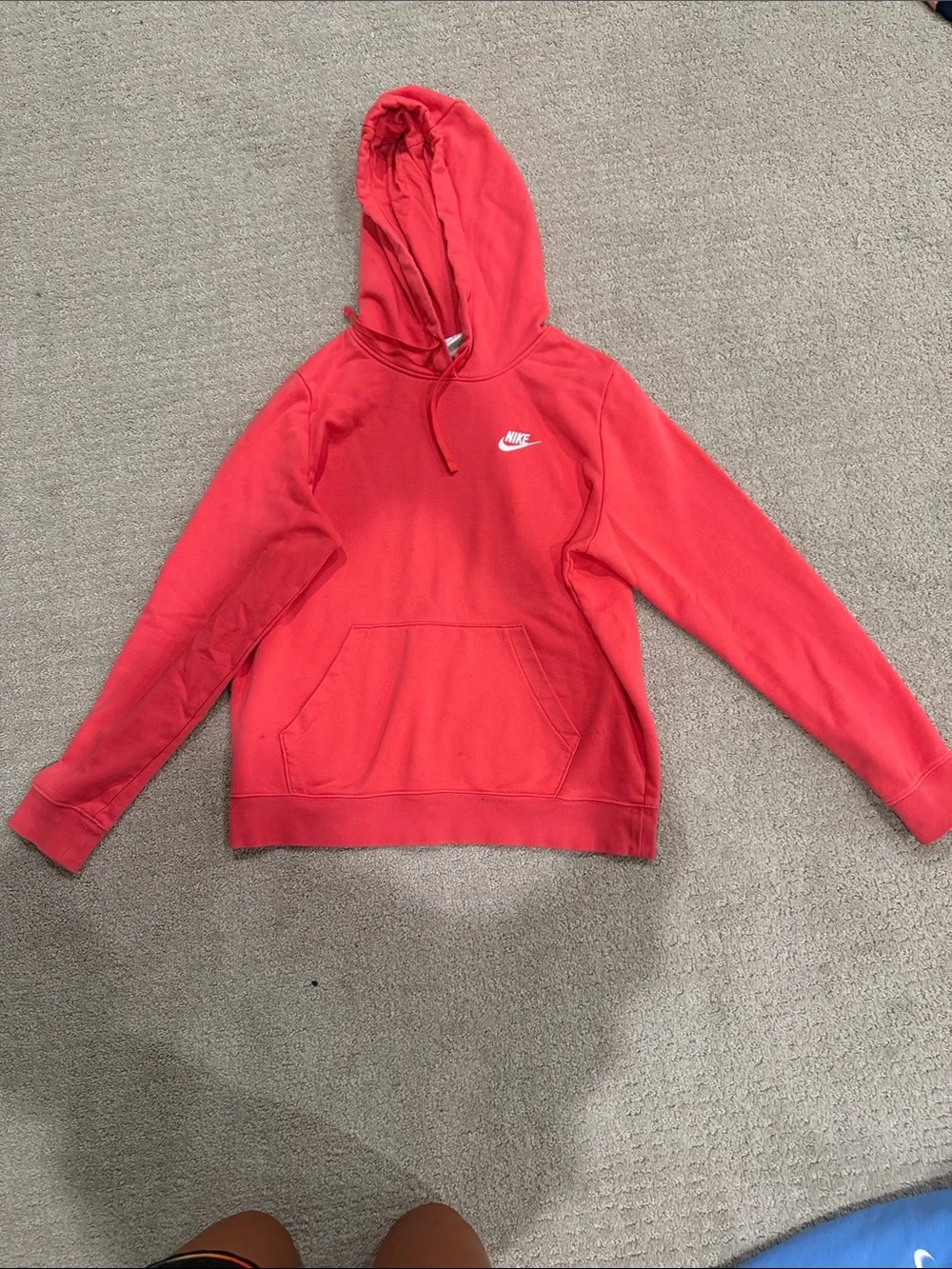 Nike Hoodies Duo — Pink & Light Blue Pullover Hoodies
